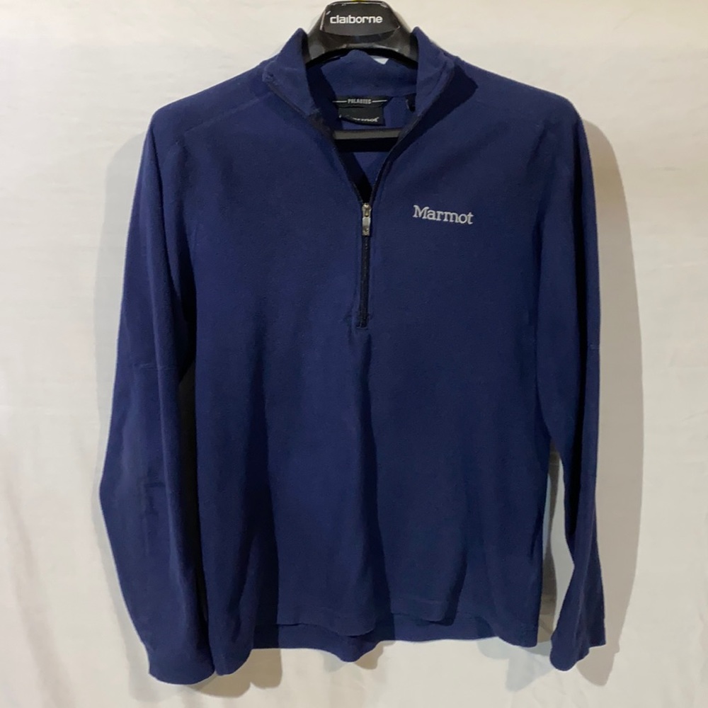 Marmot PolarTec 1/4 Zipper Fleece Blue Men’s Size S